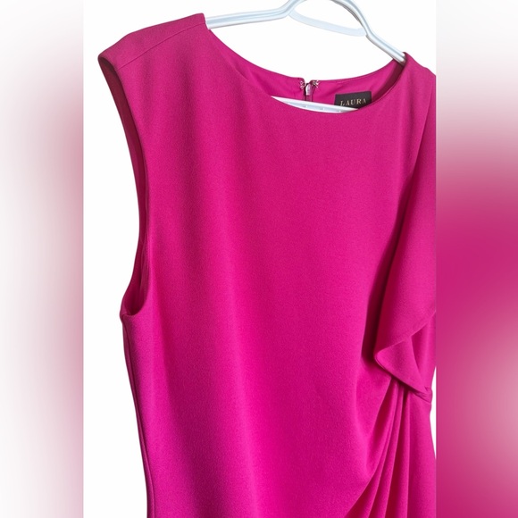 Laura Pink Ruffle Dress - Picture 3 of 10